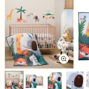 Lamb & Ivy Jungle Crib 3 Pieces Set